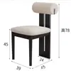 Silla Vintage Estilo Francés para Uso en Casa, Silla Hipopótamo de Madera Maciza, Silla de Comedor, Silla de Diseñador, Silla de Respaldo Alto, Silla de Ocio