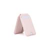 Soporte para tarjetas con espejo de eje giratorio magsafe multifuncional magnético soporte para tarjetas cuero PU soporte plegable para tarjetas súper magnético