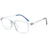 Montura de Gafas Cuadrada para Jóvenes y Niños Montura 75010 Ultra-Ligera Tr90 Montura de Gafas para Prevención de Miopía de Estudiantes Hombres y Mujeres con Lentes Graduados