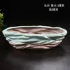 Vaso de Flor de Rocha Vulcânica de Hainan Grama Moeda Grama Moeda Vaso de Flor Hidropônico Pedra de Imitação Bonsai Suporte de Flor de Cerâmica Criativo Sem Furos