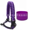 Alça de Corda Paracord para Garrafa de Água em Estoque Transfronteiriça, Manga Portátil para Copo Espacial, Alça de Transporte de Copo com Manga de Base de Silicone para Garrafa de Água Portátil ao Ar Livre