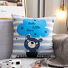 Funda de almohada de terciopelo con diseño de piel de melocotón cruzada de estilo nórdico, para respaldo de cama, sofá, coche, oficina, cintura