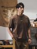 Camiseta Gruesa Estilo Retro Americano para Hombre de Manga Corta Verano 2025 Nueva Marca de Moda Perfil de Chico Duro Top Holgado Tendencia para Hombre