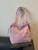Bolsa Grande Casual de Pedido Extranjero para Mujer 2026 Nueva Moda Versátil Bolsa de Tela Bolso de Hombro Gran Capacidad Bolso Cubo para Viajes