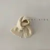 Bufanda Infantil Estilo Otoño e Invierno Color Sólido Etiqueta Pequeña Bufanda de Punto a la Moda Tendencia para Viaje de Bebé Cubrecuellos Cálido Invierno