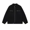 2025 Nueva Chaqueta Bomber de Trabajo de Calle con Cuello Alto Marca de Moda Diseño de Cremallera Chaqueta de Béisbol Ins
