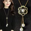 Cadena de suéter larga estilo coreano para mujer, collar versátil, borla de alta calidad a la moda, accesorios para ropa de otoño e invierno, colgante, venta al por mayor