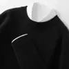 Suéter de Cachemira para Hombre Cuello Redondo Jacquard Engrosado 2026 Otoño e Invierno Nuevo Color Sólido Estilo Coreano Camiseta Base de Punto