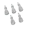 Boneca gato de batata de Guizhou acessórios DIY lembrança coroa de cabelo prateada chapéu étnico Miao chapéu tiara de chifre de vaca borboleta