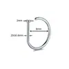 Clavo de nariz en forma de D de acero inoxidable anillo de nariz falso Amazon nuevo artículo de moda transfronterizo joyería para perforaciones clavo de nariz anillo de nariz
