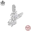 Pingente de Fênix Exquisito Aiful S925 Prata Esterlina Moda Banhado a Platina Animal Delicado Joias Soltas para Montagem DIY com Contas