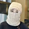 Gorro Cálido de Invierno para Mujer, Adecuado para Montar Bicicletas Eléctricas, con Protección Integrada para Rostro y Orejas, Gorro Lei Feng Engrosado, Esencial a Prueba de Frío para Exteriores