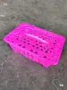 Canasta rectangular de plástico con tapa para recolectar diversas frutas como mandarinas, longans, uvas y bayas de laurel, engrosada y transportable
