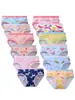 Roupa Íntima Infantil Transfronteiriça para Meninas, Estilo Triângulo, Mais Vendido na Amazon, 100% Algodão, Estampa Floral, Roupa Íntima Infantil Transfronteiriça