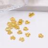 Colgante de borla porosa bañado en cobre y oro real de 14 quilates con retención de color en oro de 18 quilates, transferencia multicadena, materiales hechos a mano para bricolaje.