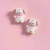 Mini Urso Gato orelhas grandes cão resina acessórios diy creme cola grampo de cabelo corda de cabelo jóias artesanais em estoque atacado