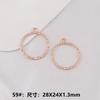 Accesorios para Joyería de Aleación DIY Accesorios de Pegamento UV de Resina Colgante de Marco Metálico Cuadrado Forma de Corazón Redonda Forma de Gota de Agua