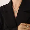 Conjunto de Colar e Brincos de Aço Inoxidável Banhado a Ouro com Pedra Olho de Gato Turquesa Europeu e Americano Transfronteiriço, Moderno e Versátil