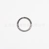 Titanio G23 Fábrica Circonita Aobao Anillo Cerrado Anillo Nasal Sin Costuras Septum Nasal Perforación Joyería para Piercing de Oreja Venta al por Mayor