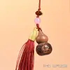 Palo de rosa amarillo africano tallado hueco calabaza sachet jarrón colgante difusor adorno llavero colgante