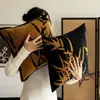 Almohada de Artista Estilo Medieval Almohada de Sofá Estilo Wabi-Sabi Sala de Estar Mesita de Noche Cojín Súper Suave Habitación de Muestra Almohada Decorativa