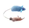Juguete para gato con forma de grano de maíz simulado para ratón, con plumas, cascabeles y hierba gatera para entretener a los gatos y aliviar el aburrimiento, accesorios para mascotas