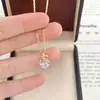 Collar Pequeño de Diamante Único con Diseño Minimalista, Cadena Versátil para Clavícula, Collar de Moda de Nicho, Colgante de Alta Gama