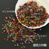 Tira de cuentas de diamante de 2 mm Accesorios de cuentas sueltas de cristal para manualidades Accesorios de cuentas de dos puntas Accesorios para pasador de pelo Borla