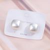 Brincos de pérola quadrada Sense de alta qualidade, elegantes e versáteis, novos brincos de pino de prata S925, brincos atmosféricos requintados para mulheres