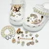 2026 Moda Nuevo Versátil Zueco de Oso con Cuentas Accesorios para Zapatos DIY Dijes Desmontables para Zapatos Hebillas de Zapatos de Alta Gama