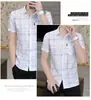 Camisa de Manga Corta para Hombre Verano Nueva Blanca de Manga Corta Juvenil Casual de Negocios Entrevista Trabajo Profesional Ropa Formal