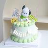 Decoración de pastel de cumpleaños de celebridades de Net, luces de nube luminosas, perro Yugui, Kulomi, perro de orejas grandes, Parcha, perro, enchufe para hornear