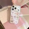 Funda minimalista con estampado de estrella de leopardo rosa adecuada para iPhone 17 Pro Max, Apple 16, funda de teléfono suave transparente, 15, anticaídas para mujer