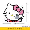 Pegatina de vinilo con diseño de Hello Kitty de KT Cat para coche, para cristales de choque