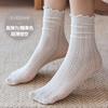 Calcetines delgados para niños, calcetines de hielo, primavera, verano, verano, delgados, huecos, transpirables, tubo largo, malla, verano, simples, de color sólido, tipo calcetín de felpa