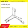 Chave de Três Pontas Estendida com Múltiplas Especificações para Reparo Automotivo, Soquete Hexagonal Externo, Aço Cromo-Vanádio, Desmontagem Tipo Y