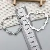 Accesorios de Joyería DIY de Aleación de Espina con Forma de Corazón Plateado de Xizang Transfronterizos Collares Hechos a Mano Pendientes Colgantes Llaveros Dijes