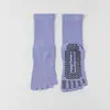 Calcetines de Yoga de Cinco Dedos, Estilo Delgado de Verano, Calcetines Profesionales Antideslizantes de Media Caña para Mujer, Calcetines Deportivos Específicos para Pilates, Calcetines Fitness de Dedos Divididos