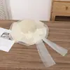 Sombrero de Paja con Lazo de Perlas Primavera Verano para Mujer Protección Solar Sombrero de Playa Vacaciones Sombrero para Exteriores Sombrilla En Stock Dropshipping