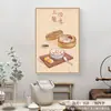 Galería de Arte de la Familia Qiao: Pinturas Decorativas Estilo Chino, Comedor, Cocina de Casa Rural, Sala de Estar, Tres Comidas, Cuatro Estaciones, Todo Sale Bien
