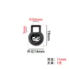 Plástico de un solo agujero de nailon PP plástico bola resorte hebilla de cordón accesorios para ropa y equipaje hebilla de cordón ajustable accesorios