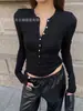 Camiseta Henley cepillada, cálida, para otoño e invierno, con cuello semiabierto, alta elasticidad, entallada a la cintura, adelgazante, de manga larga, para usar como capa interior en deportes, fitness y yoga