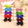 10 unidades atacado venda quente comércio exterior laço tiara infantil elástico acessórios de cabelo cor sólida florzinha bolha elástico de cabelo