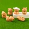Capivara Fofa Capivara DIY Acessórios de Resina Ornatos de Cola de Creme Materiais para Joias de Sapato com Furo
