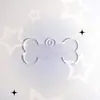 Una Variedad de Guka en Blanco Redondo Corazón Pegamento de Crema Hecho a Mano DIY Llavero Decorativo Joyería Acrílico