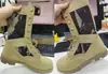 Suministro Transfronterizo de Botas de Combate de Gran Tamaño Color Arena con Caña Alta, Botas del Desierto, Botas de Combate para Exteriores de Jungla Panama de Caña Alta