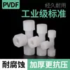 Conector rápido en T de PVDF, casquillo de PVDF, unión en T de manguera, accesorios de rosca para tubería