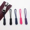 Inyección de plástico hebilla de tirador de cremallera PVC cuerda de tirador de cremallera pieza de tirador asa de equipaje ropa accesorios de cuerda de tirador al por mayor