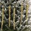 Decoraciones Navideñas de 13 cm Suministros Colores Colgantes de Barra de Hielo Colgantes Creativos Colgantes de Varita Mágica Colgantes de Árbol Pequeño con Hilo