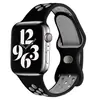 Adequado para Apple Watch Apple Série 1-10 Se Fivela em Forma de Oito Pulseira Nike Bicolor Pulseira de Silicone Respirável